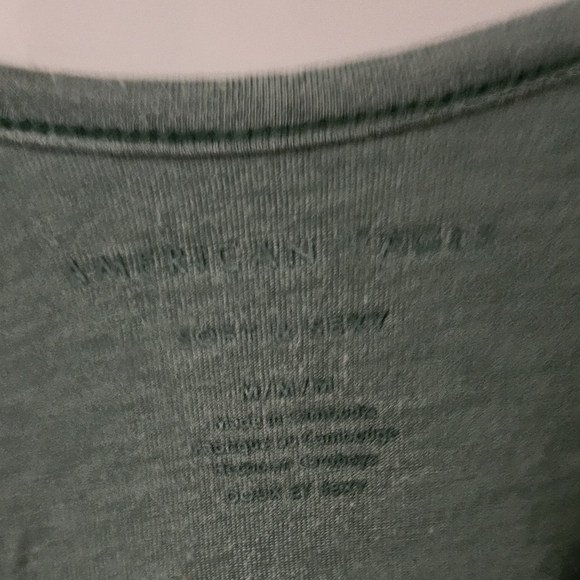 Women's Green V-Neck Top - Picture 4 of 4